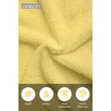 Anılsan 6'lı Sarı Greek El Havlusu - 50x90 Cm, 225 Gr, %100 Pamuk, Spa Ve Otel Havlusu - 50 x 90 cm