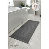 Anılsan Aflora Antrasit Ayak Havlusu - 60x130Cm, 690Gr, %100 Pamuk, Spa Ve Otel Banyo Paspası - 60 x 130 cm
