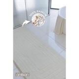Anılsan Alora Ekru Büyük Ayak Havlusu - 60x130 Cm , 690GR %100 Pamuk, Spa Ve Otel Banyo Paspası - Bej - 60 x 130 cm