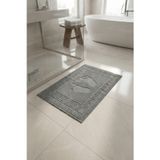 Anılsan Antrasit Greek Ayak Havlusu - 50x70 Cm, 245 Gr, %100 Pamuk, Spa Ve Otel Banyo Paspası, Günlük Kullanıma Uygun