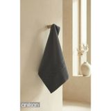 Anılsan Antrasit Greek El Havlusu - 50x90 Cm, 225 Gr, %100 Pamuk, Spa Ve Otel Havlusu