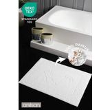 Anılsan Beyaz Greek Ayak Havlusu - 50x70 Cm, 245 Gr, %100 Pamuk, Spa Ve Otel Banyo Paspası, Günlük Kullanıma