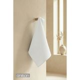 Anılsan Beyaz Greek El Havlusu - 50X90 Cm, 225 Gr, %100 Pamuk, Spa ve Otel Havlusu - 50 x 90 cm
