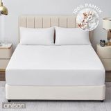Anılsan Camelia Tek/Çift Kişilik Düz Ranforce Lastikli Çarşaf - Beyaz %100 Pamuk - 120 x 200