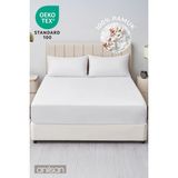 Anılsan Camelia Tek/Çift Kişilik Düz Ranforce Lastikli Çarşaf - Beyaz %100 Pamuk - 200 x 200