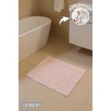 Anılsan Greek %100 Pamuk Ayak Havlusu - Pudra 50x70, 245 Gr