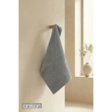 Anılsan Greek Gri El Havlusu - 50x90 Cm, 225 Gr, %100 Pamuk, Spa Ve Otel Havlusu