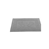 Anılsan Gri Greek Ayak Havlusu - 50x70 Cm, 245 Gr, %100 Pamuk, Spa Ve Otel Banyo Paspası, Günlük Kullanıma