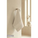 Anılsan Krem Greek El Havlusu - 50x90 Cm, 225 Gr, %100 Pamuk, Spa Ve Otel Havlusu