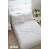 Anılsan Lastiksiz Düz Beyaz Saten Çarşaf Tek/çift Kişilik Ev Ve Otel Çarşafı,83 Tel