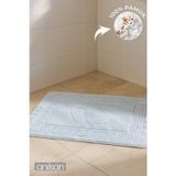Anılsan Mavi Greek Ayak Havlusu - 50x70 Cm, 245 Gr, %100 Pamuk, Spa Ve Otel Banyo Paspası, Günlük Kullanıma Uygun