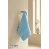 Anılsan Mavi Greek El Havlusu - 50x90 Cm, 225 Gr, %100 Pamuk, Spa Ve Otel Havlusu