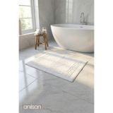 Anılsan Pudra Rita Ayak Havlusu - 50x70 Cm, 245 Gr, %100 Pamuk, Spa Ve Otel Banyo Paspası, Günlük Kullanıma