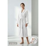 Anılsan Şalyaka Bornoz Beyaz %100 Pamuk Unisex Spa Için Ideal Kadın/erkek - 2XL