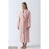Anılsan Şalyaka Bornoz Pembe %100 Pamuk Unisex Spa Için Ideal Kadın/Erkek