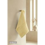 Anılsan Sarı Greek El Havlusu - 50x90 Cm, 225 Gr, %100 Pamuk, Spa Ve Otel Havlusu