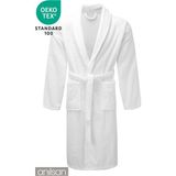Anılsan Süper Soft Kadife Bornoz - Şalyaka Otel Bornozu, Spa Için Ideal - L - XL - Beyaz