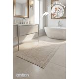 Anılsan Vizon Greek Ayak Havlusu - 50x70 Cm, 245 Gr, %100 Pamuk, Spa Ve Otel Banyo Paspası, Günlük Kullanıma Uygun