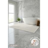 Anılsan Zivra %100 Pamuk Ayak Havlusu - Ekru 60x130, 690 Gr