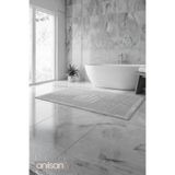 Anılsan Zivra %100 Pamuk Ayak Havlusu - Gri 60x130, 690 Gr