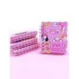 Animal Party Cırtlı Cep Boy Sevimli Mini Not Defteri (7X8 Cm) - Hello