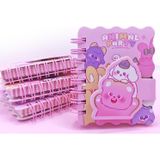 Animal Party Cırtlı Cep Boy Sevimli Mini Not Defteri (7X8 Cm) - Hi