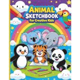 Animal Sketchbook for Creative Kids Ages 4-6: 70+ Mini Animal Coloring Inspirations and Blank Pages for Drawing and Imagination