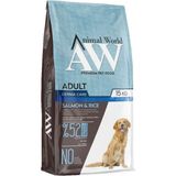 Animal World 15 kg Yetişkin Köpek Maması Somon Balıklı Derma Bakım İçeriği ile İştah Açıcı