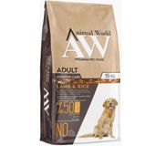 Animal World Adult Kuzu Eli Pirinçli 15 KG Yetişkin Köpek Maması