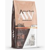 Animal World Somonlu Premium Kısırlaştırılmış Kedi Maması 15 kg Yetişkin Kedi