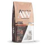 Animal World Somonlu ve Pirinçli Kısırlaştırılmış 1,5 kg Yetişkin Kuru Kedi Maması