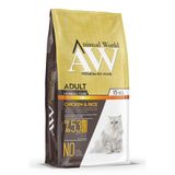 Animal World Tavuklu ve Pirinçli Tüy Yumağı Önleyici Yetişkin Kedi Maması - 15 Kg