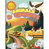 Animals & Cursive - Handwriting Practice Workbook for Kids Ages 4-8 Learn Uppercase and Lowercase Letters with Fun Animal Themes | Cursive Writing for ... ideal for kindergarten and elementary