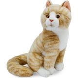 Animals Of The World Oturan Bej Kedi 22 cm Peluş Oyuncak