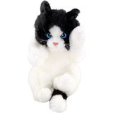 Animals Of The World Oyuncu Yavru Siyah - Beyaz Kedicik 24 cm Peluş Oyuncak