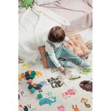 Animals Oyun Matı 150X150 Cm Bebek Çocuk Halısı Hayvanlar Sayılar Yenidoğan Yumuşak Aktivite Etkinlik Örtüsü