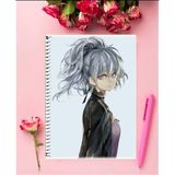 Anime And Your World Darker Than Albeni-A4-01-Ck Anime Defter 1 Adet Özel Tasarım A4 Boyutu 21*29 cm Telli Çizgili