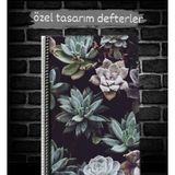 Anime And Your World Estetik Çiçek Temalı Özel Tasarım Defter