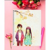 Anime And Your World Kimi No Albeni Tod-A4-01-Oke Anime Defter 1 Adet Özel Tasarım A4 Boyutu 21X29 cm Telli Kareli