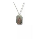 Anime Bleach Kırmızı Künye (Dog Tag) Kolye 60 Cm Zincirli | Unisex Cosplay Ve Anime Takı