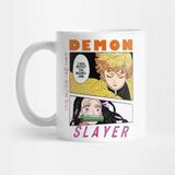 Anime Demon Slayer Iki Tarafı Baskılı Kupa Bardak