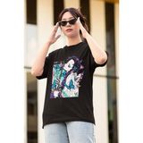 Anime Demon Slayer Shinobu Tişört - Siyah - XL