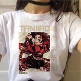 Anime Demon Slayer Tişört MOD355 - Beyaz