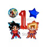Anime Dragon Ball 1 Yaş Balon Set Son Goku Ve Vegeta Balon Dragon Ball Konsept Doğum Günü Balon