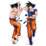 Anime- Dragon Ball - Son Goku Desenli Sarılma Yastığı ( Hugging Pillow) Kılıfı - 50 x 140