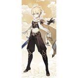 Anime Genshin Impact - Aether Desenli Tek Yön Baskılı Sarılma Yastığı Kılıfı - 50 x 140