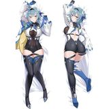Anime Genshin Impact - Eula Desenli Çift Yön Baskılı Sarılma Yastığı Kılıfı - 50 x 140