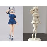 Anime Girl Figure - boyanabilir biblo Detaylı Tasarım Estetik Anime Kız Figürü - Koleksiyonluk Biblo, Oyuncu Masası Aksesuarı ve Dekor - Anime Severler İçin Şık ve Yaratıcı Hediye