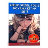 Anime Güzel Polis Boyama Kitap Seti