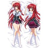 Anime High School Dxd - Rias Gremory Desenli Çift Yön Baskılı Sarılma Yastığı Kılıfı - 50 x 140